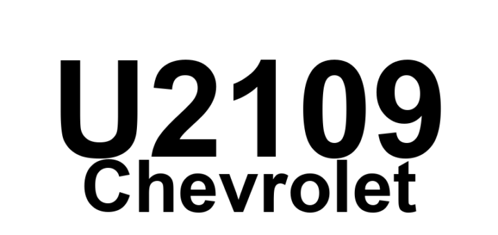 DTC U2109 Chevrolet - Definição em inglês: Lost Communications With Powertrain Multiple Control System Definição em Português: Comunicação Perdida com o Sistema de Controle Múltiplo do Trem de Força.