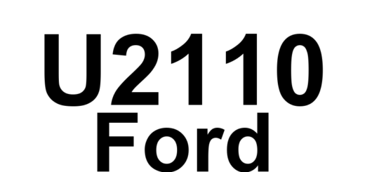 DTC U2110 Ford - Definição em inglês: Throttle/Pedal Position Sensor/Switch A Communication Circuit High Definição em Português: Sensor/Interruptor de Posição do Acelerador/Pedal A - Circuito de Comunicação Alta