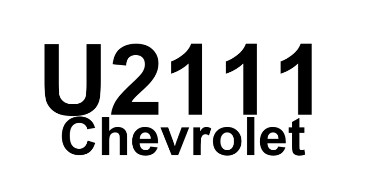 DTC U2111 Chevrolet - Definição em inglês: Lost Communications With Steering Control System Definição em Português: Sistema de Controle de Direção - Comunicação Perdida