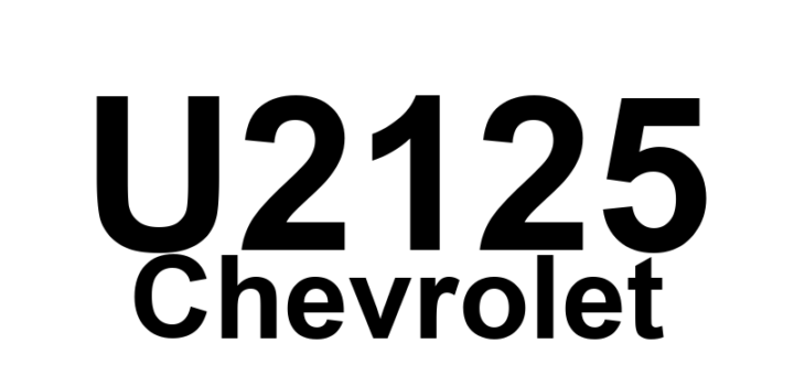 DTC U2125 Chevrolet - Definição em inglês: Lost Communication With Mobile Communications Control Systems Definição em Português: Comunicação Perdida com os Sistemas de Controle de Comunicações Móveis.