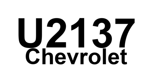 DTC U2137 Chevrolet - Definição em inglês: Lost Communications With Vehicle Theft Deterrent (VTD) Definição em Português: Comunicações Perdidas com o Sistema de Deterrente de Furto do Veículo (VTD)