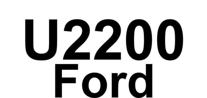 DTC U2200 Ford - Definição em inglês: Control Module Configuration Memory Corrupt Definição em Português: Memória de Configuração do Módulo de Controle - Corrompida