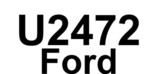 DTC U2472 Ford - Definição em inglês: Unexpected Ignition State Definição em Português: Estado de Ignição - Inesperado