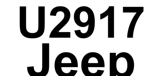 DTC U2917 Jeep - Definição em inglês: Mot_Transm3 -From Engine Control Module - CRC-MC In Fault Or Missing Message Definição em Português: Módulo de Controle do Motor - Falha ou Ausência de Mensagem CRC-MC