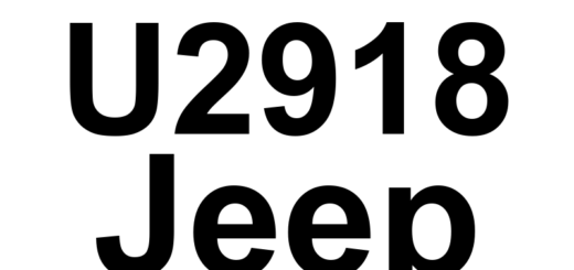 DTC U2918 Jeep - Definição em inglês: Mot_Transm4 -From Engine Control Module - CRC-MC In Fault Or Missing Message Definição em Português: Mot_Transm4 - Do Módulo de Controle do Motor - Mensagem CRC-MC com Falha ou Ausente