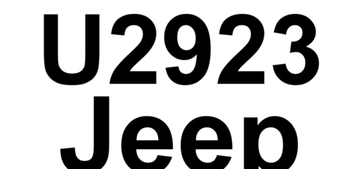 DTC U2923 Jeep - Definição em inglês: Body4 -From Body Control Module - CRC-MC In Fault Or Missing Message Definição em Português: Módulo de Controle da Carroceria - Falha em CRC-MC ou Mensagem Ausente