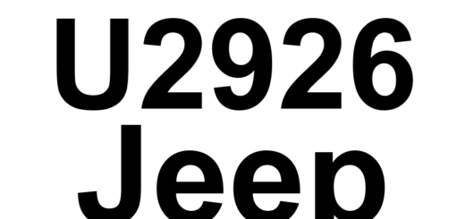 DTC U2926 Jeep - Definição em inglês: Brake_Transm1 -From Brake System Module - CRC-MC In Fault Or Missing Message Definição em Português: Brake_Transm1 - Do Módulo do Sistema de Freio - Falha de CRC-MC ou Mensagem Ausente.