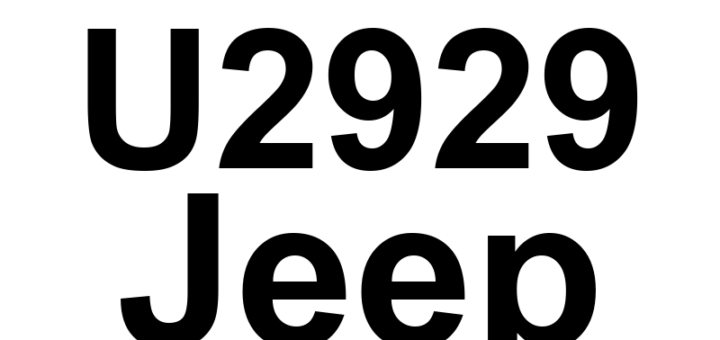 DTC U2929 Jeep - Definição em inglês: Brake8 -From Brake System Module - CRC-MC In Fault Or Missing Message Definição em Português: Brake8 - Do Módulo do Sistema de Freio - Falha CRC-MC ou Mensagem Ausente