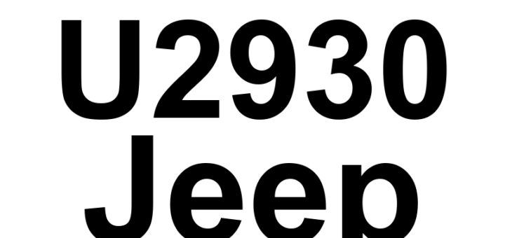 DTC U2930 Jeep - Definição em inglês: Bsm_Yrs_Data -From Brake System Module - CRC-MC In Fault Or Missing Message Definição em Português: Bsm_Yrs_Data - Do Módulo do Sistema de Freios - CRC-MC em Falha ou Mensagem Ausente