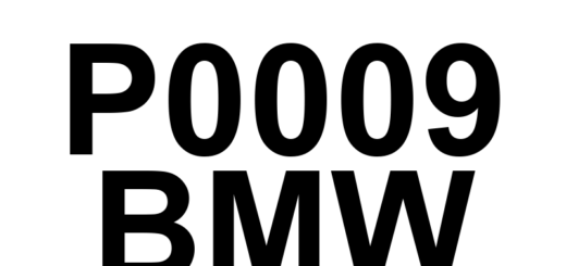 DTC P0009 BMW - Definição em inglês: Engine Position System Performance (Bank 2) Definição em Português: Sistema de Posição do Motor - Desempenho Incorreto (Banco 2)