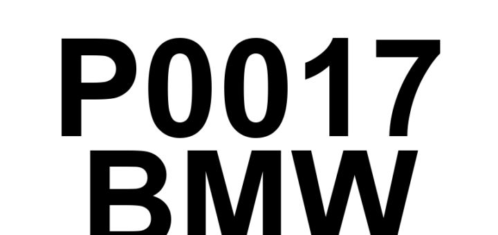 DTC P0017 BMW - Definição em inglês: Crankshaft Position - Camshaft Position Correlation (Bank 1 Sensor B) Definição em Português: Correlação da Posição do Virabrequim - Posição do Eixo de Comando (Banco 1 Sensor B)