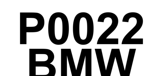 DTC P0022 BMW - Definição em inglês: 'A' Camshaft Position - Timing Over-Retarded (Bank 2) Definição em Português: Posição do Eixo de Comando 'A' - Sincronismo Excessivamente Retardado (Banco 2)