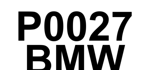DTC P0027 BMW - Definição em inglês: Exhaust Valve Control Solenoid Circuit Range/Performance (Bank 1) Definição em Português: Circuito do Solenoide de Controle da Válvula de Escape - Alcance/Desempenho (Banco 1)