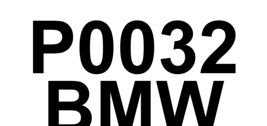 DTC P0032 BMW - Definição em inglês: HO2S Heater Control Circuit High (Bank 1 Sensor 1) Definição em Português: Circuito de Controle do Aquecedor do Sensor de Oxigênio (HO2S) - Tensão Alta (Banco 1 Sensor 1)