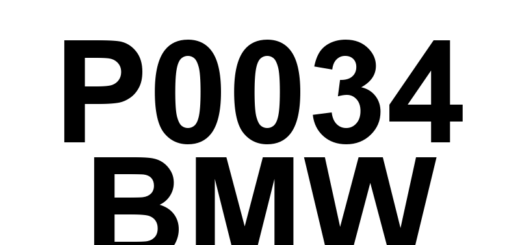 DTC P0034 BMW - Definição em inglês: Turbocharger/Supercharger Bypass Valve 'A' Control Circuit Low Definição em Português: Válvula de Derivação do Turbo/Supercharger 'A' - Circuito de Controle com Baixa Voltagem