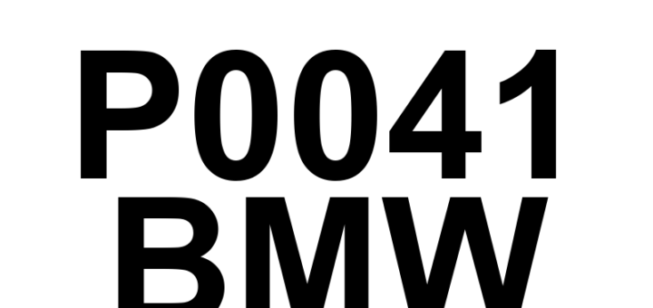 DTC P0041 BMW - Definição em inglês: O2 Sensor Signals Swapped Bank 1 Sensor 2 / Bank 2 Sensor 2 Definição em Português: Sinais do Sensor de O2 Trocados - Banco 1 Sensor 2 / Banco 2 Sensor 2