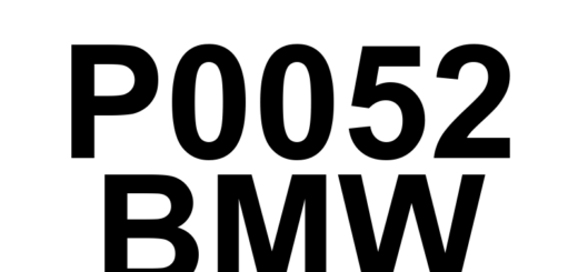 DTC P0052 BMW - Definição em inglês: HO2S Heater Control Circuit High (Bank 2 Sensor 1) Definição em Português: Circuito de Controle do Aquecedor HO2S - Alta Tensão (Banco 2 Sensor 1)