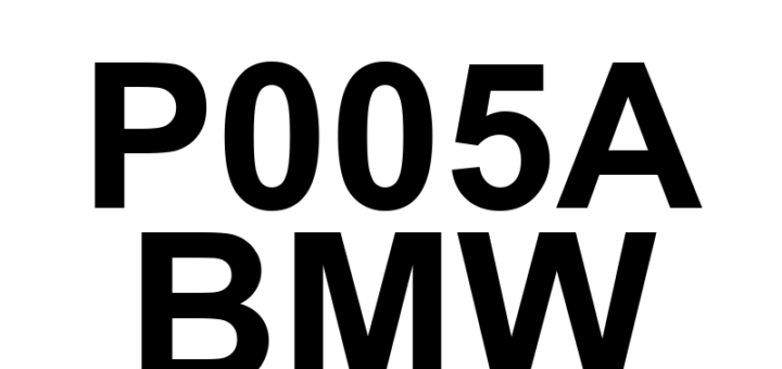 DTC P005A BMW - Definição em inglês: 'B' Camshaft Profile Control Performance/Stuck Off (Bank 1) Definição em Português: Controle de Perfil do Eixo de Comando 'B' - Desempenho/Travado Desligado (Banco 1)