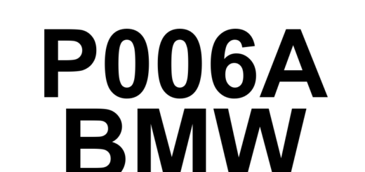 DTC P006A BMW - Definição em inglês: MAP - Mass or Volume Air Flow Correlation (Bank 1) Definição em Português: MAP - Correlação de Fluxo de Ar em Massa ou Volume (Banco 1).