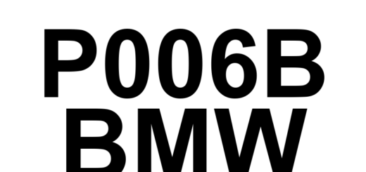 DTC P006B BMW - Definição em inglês: MAP - Exhaust Pressure Correlation Definição em Português: MAP - Correlação da Pressão de Escape