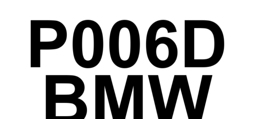 DTC P006D BMW - Definição em inglês: Barometric Pressure - Turbocharger/Supercharger Inlet Pressure Correlation Bank 1 Definição em Português: Pressão Barométrica - Correlação da Pressão de Entrada do Turbocompressor/Supercompressor (Banco 1)