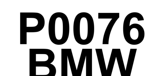 DTC P0076 BMW - Definição em inglês: Intake Valve Control Solenoid Circuit Low (Bank 1) Definição em Português: Circuito do Solenoide de Controle da Válvula de Admissão - Baixa Tensão (Banco 1)