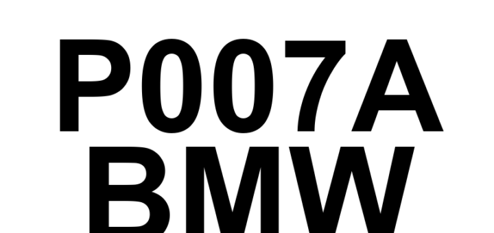 DTC P007A BMW - Definição em inglês: Charge Air Cooler Temperature Sensor Circuit (Bank 1) Definição em Português: Sensor de Temperatura do Resfriador de Ar de Carga - Circuito (Banco 1)