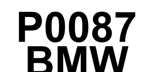 DTC P0087 BMW - Definição em inglês: Fuel Rail/System Pressure - Too Low (Bank 1) Definição em Português: Pressão do Sistema/Tubo de Combustível - Muito Baixa (Banco 1)