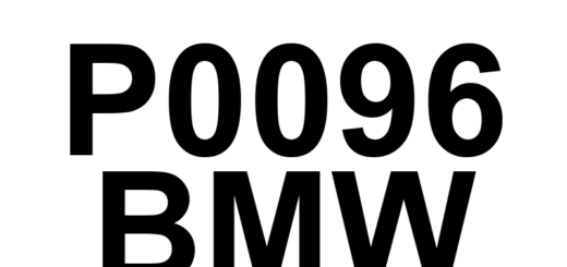 DTC P0096 BMW - Definição em inglês: Intake Air Temperature Sensor 2 Circuit Range/Performance (Bank 1) Definição em Português: Sensor de Temperatura do Ar de Admissão 2 - Faixa/Desempenho do Circuito (Banco 1)