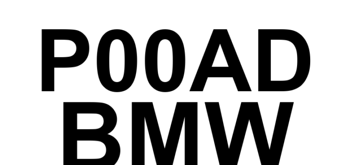 DTC P00AD BMW - Definição em inglês: Intake Air Temperature Sensor 1 Circuit High (Bank 2) Definição em Português: Sensor de Temperatura do Ar de Admissão 1 - Circuito Alto (Banco 2)