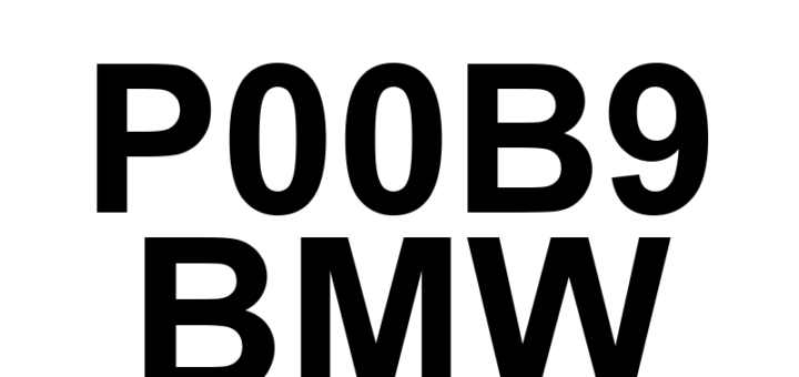 DTC P00B9 BMW - Definição em inglês: Low Pressure Fuel System Pressure - Too Low, Low Ambient Temperature Definição em Português: Sistema de Combustível de Baixa Pressão - Pressão Muito Baixa, Temperatura Ambiente Baixa