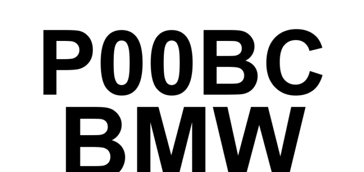 DTC P00BC BMW - Definição em inglês: Mass or Volume Air Flow 'A' Circuit Range/Performance - Air Flow Too Low Definição em Português: Circuito do Fluxo de Ar em Massa ou Volume 'A' - Desempenho/Intervalo - Fluxo de Ar Muito Baixo.