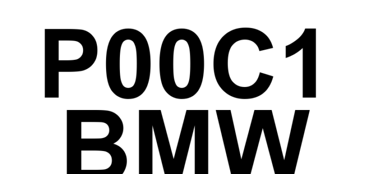 DTC P00C1 BMW - Definição em inglês: Turbocharger/Supercharger Bypass Valve 'B' Control Circuit Low Definição em Português: Válvula de desvio do turbocompressor/supercompressor 'B' - Circuito de controle com baixa tensão