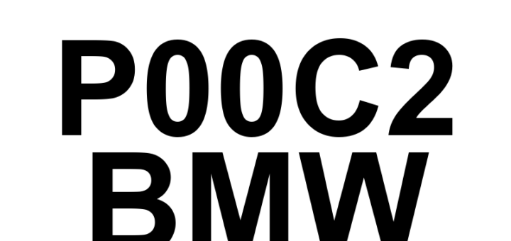 DTC P00C2 BMW - Definição em inglês: Turbocharger/Supercharger Bypass Valve 'B' Control Circuit High Definição em Português: Válvula de Derivação do Turbo/Supercharger 'B' - Circuito de Controle com Alta Tensão.