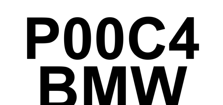 DTC P00C4 BMW - Definição em inglês: Turbocharger/Supercharger Bypass Valve 'B' - Mechanical Definição em Português: Válvula de desvio do turbocompressor/supercompressor 'B' - Problema mecânico