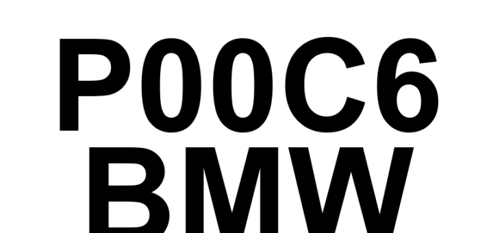 DTC P00C6 BMW - Definição em inglês: Fuel Rail Pressure Too Low - Engine Cranking (Bank 1) Definição em Português: Pressão na Estrada de Combustível - Muito Baixa Durante a Partida do Motor (Banco 1)