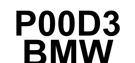 DTC P00D3 BMW - Definição em inglês: HO2S Heater Control Circuit Range/Performance, Bank 2 Sensor 1 Definição em Português: Circuito de Controle do Aquecedor do HO2S - Desempenho/Intervalo (Banco 2, Sensor 1)