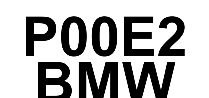 DTC P00E2 BMW - Definição em inglês: Charge Air Cooler Coolant Temperature Sensor 'A' Intermittent/Erratic Definição em Português: Sensor de Temperatura do Líquido de Arrefecimento do Intercooler - Intermitente/Irregular (A)