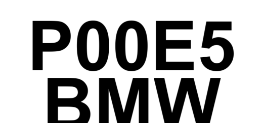 DTC P00E5 BMW - Definição em inglês: Intake Air Temperature/Fuel Temperature Correlation Definição em Português: Temperatura do Ar de Admissão/Temperatura do Combustível - Correlação