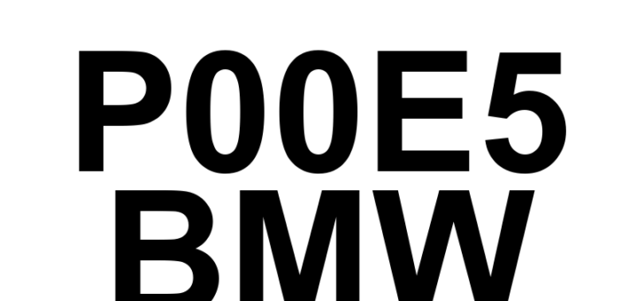 DTC P00E5 BMW - Definição em inglês: Intake Air Temperature/Fuel Temperature Correlation Definição em Português: Temperatura do Ar de Admissão/Temperatura do Combustível - Correlação