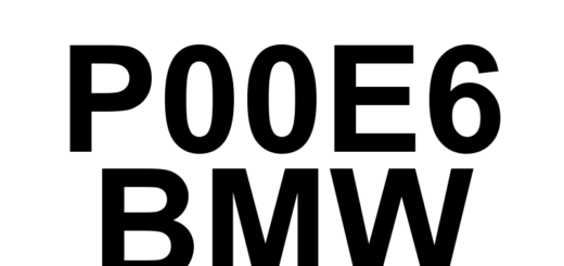 DTC P00E6 BMW - Definição em inglês: Intake Air Pressure Measurement System - Multiple Sensor Correlation Bank 2 Definição em Português: Sistema de Medição da Pressão do Ar de Admissão - Correlação Múltipla de Sensores (Banco 2)