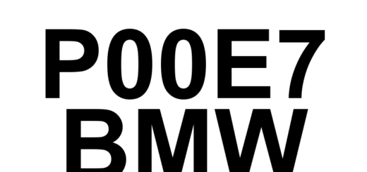 DTC P00E7 BMW - Definição em inglês: Intake Air Temperature Measurement System - Multiple Sensor Correlation Bank 2 Definição em Português: Sistema de medição da temperatura do ar de admissão - Correlação de múltiplos sensores (Banco 2)