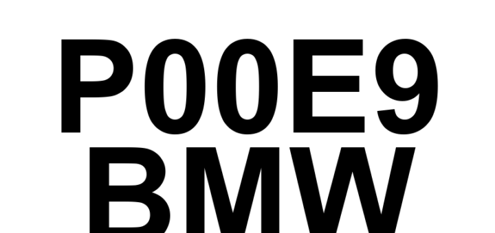 DTC P00E9 BMW - Definição em inglês: Intake Air Temperature Sensor 3 Circuit Range/Performance (Bank 1) Definição em Português: Sensor de Temperatura do Ar de Admissão 3 - Alcance/Desempenho do Circuito (Banco 1)