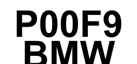 DTC P00F9 BMW - Definição em inglês: Turbocharger Outlet Pressure Sensor 'A' Range/Performance Definição em Português: Sensor de Pressão de Saída do Turboalimentador 'A' - Faixa/Desempenho