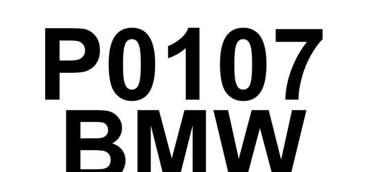 DTC P0107 BMW - Definição em inglês: Manifold Absolute Pressure/Barometric Pressure Sensor Circuit Low Definição em Português: Circuito do Sensor de Pressão Absoluta do Coletor/Pressão Barométrica - Baixa tensão