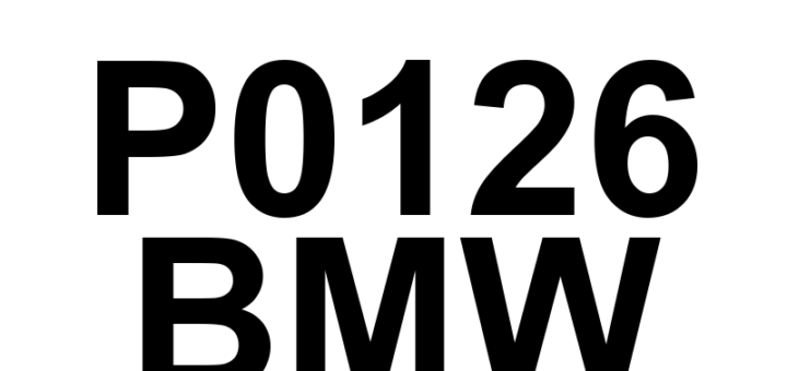 DTC P0126 BMW - Definição em inglês: Insufficient Coolant Temperature for Stable Operation Definição em Português: Temperatura do Líquido de Arrefecimento - Insuficiente para Operação Estável