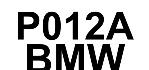 DTC P012A BMW - Definição em inglês: Turbocharger/Supercharger Inlet Pressure Sensor 'A' Circuit Definição em Português: Sensor de Pressão de Entrada do Turbo/Supercharger 'A' - Circuito