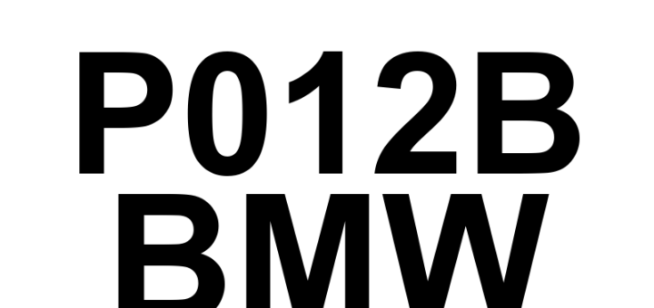 DTC P012B BMW - Definição em inglês: Turbocharger/Supercharger Inlet Pressure Sensor 'A' Circuit Range/Performance Definição em Português: Sensor de Pressão de Entrada do Turbo/Supercharger 'A' - Faixa/Desempenho do Circuito