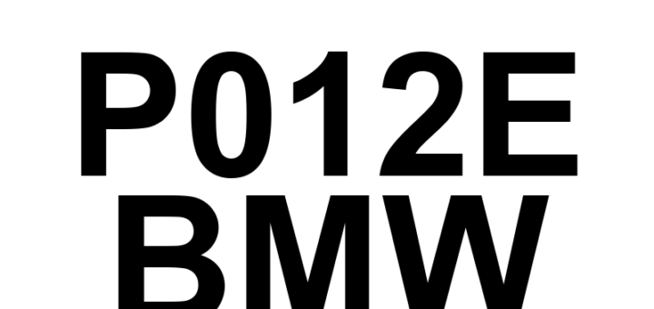 DTC P012E BMW - Definição em inglês: Turbocharger/Supercharger Inlet Pressure Sensor 'A' Circuit Intermittent/Erratic Definição em Português: Sensor de Pressão de Entrada do Turbo/Supercompressor 'A' - Circuito Intermitente/Irregular