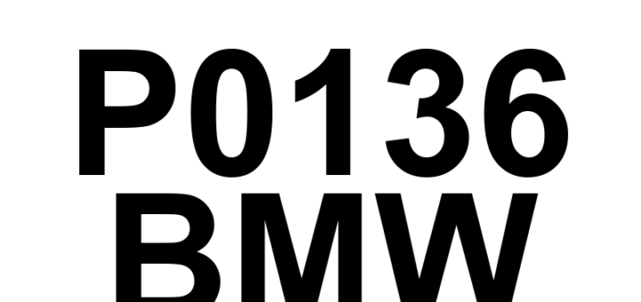 DTC P0136 BMW - Definição em inglês: O2 Sensor Circuit (Bank 1 Sensor 2) Definição em Português: Circuito do Sensor O2 - Problema detectado (Banco 1 Sensor 2)